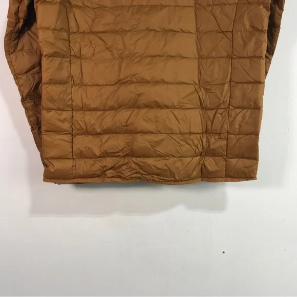 Eddie Bauer Down Packable Zip Down Jacket, Men's Size S - Golden Brown